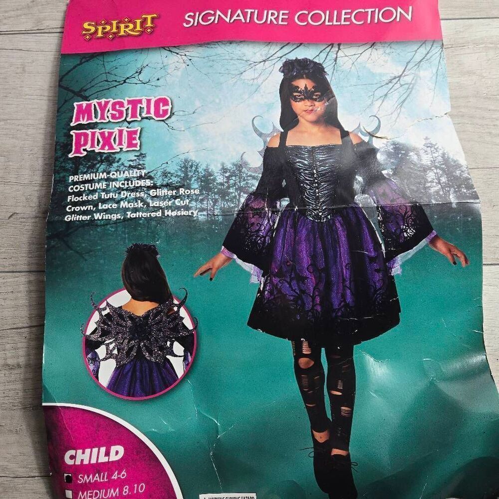 Mystic Pixie Girls Halloween Costume Purple Small 4-6 Spirit Signature Collectio